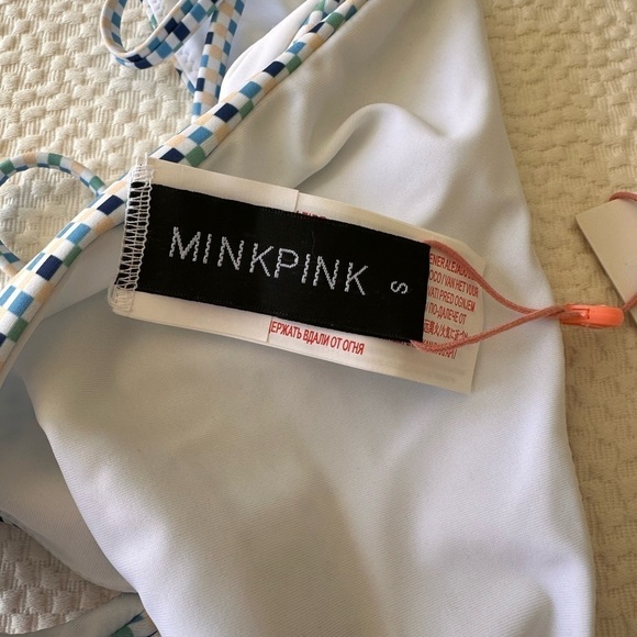 Mink Pink Swim Zephyr Tie Side Bikini Bottoms Size S - Picture 7 of 12